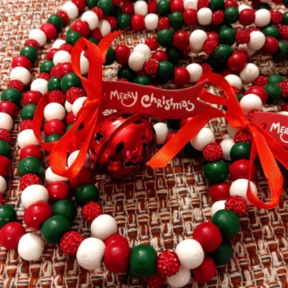 Sparkling Christmas Garland Over 130 Inches With‎ Bells